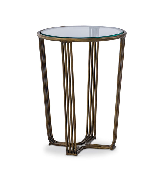 Maitland-Smith Mason Side Table in Gray