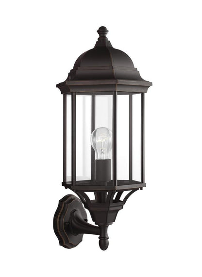 Generation Lighting Sevier Large One Light Uplight Outdoor Wall Lant Antique Bronze
