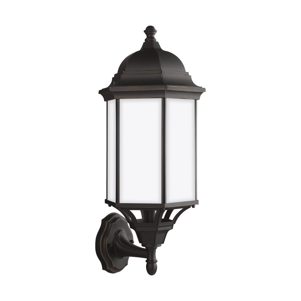 Generation Lighting Sevier Large One Light Uplight Outdoor Wall Lant Antique Bronze