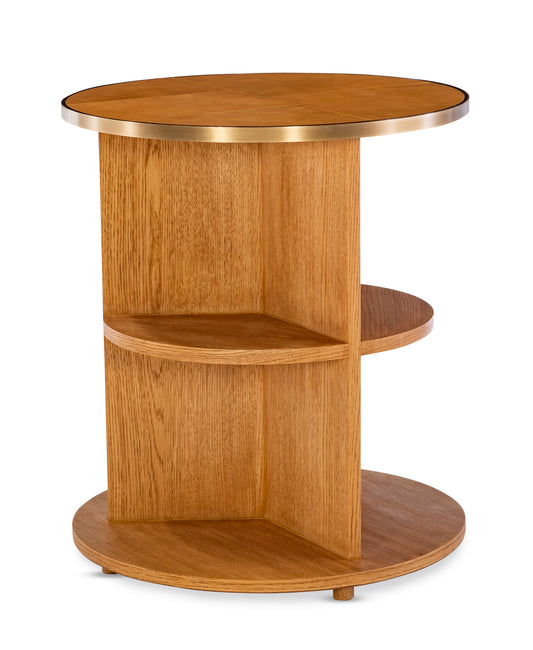 Maitland-Smith Hunter Side Table in Brass
