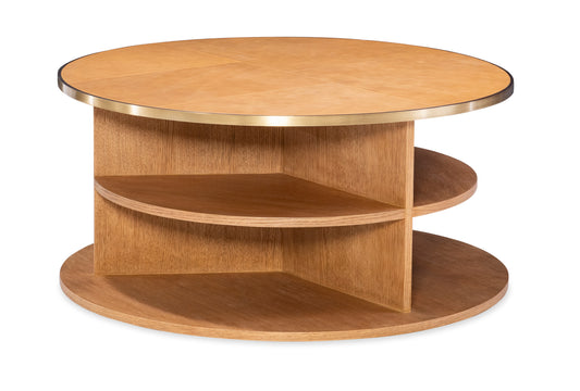 Maitland-Smith Hunter Cocktail Table in Brass