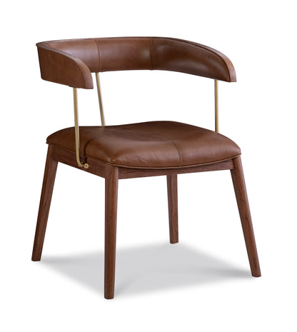 Maitland-Smith Nina Dining Chair in Brass
