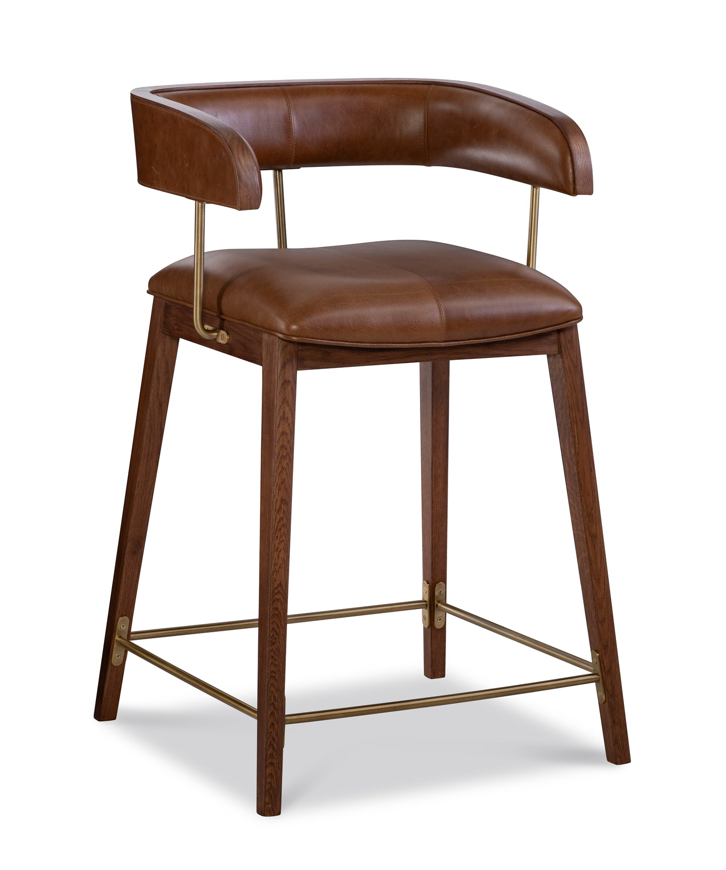 Maitland-Smith Nina Counter Stool in Brass