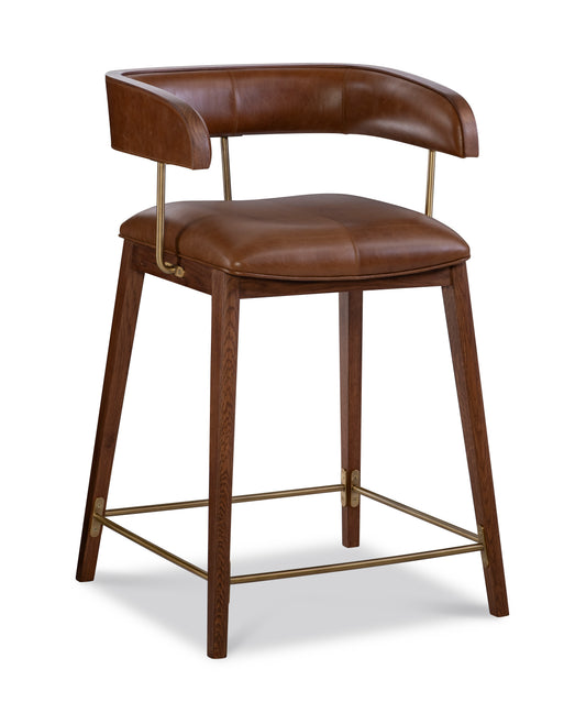 Maitland-Smith Nina Counter Stool in Brass