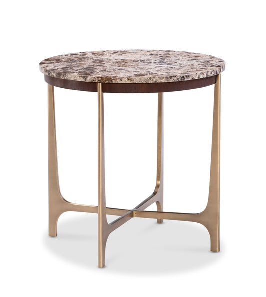 Maitland-Smith Virgil Side Table in Brown