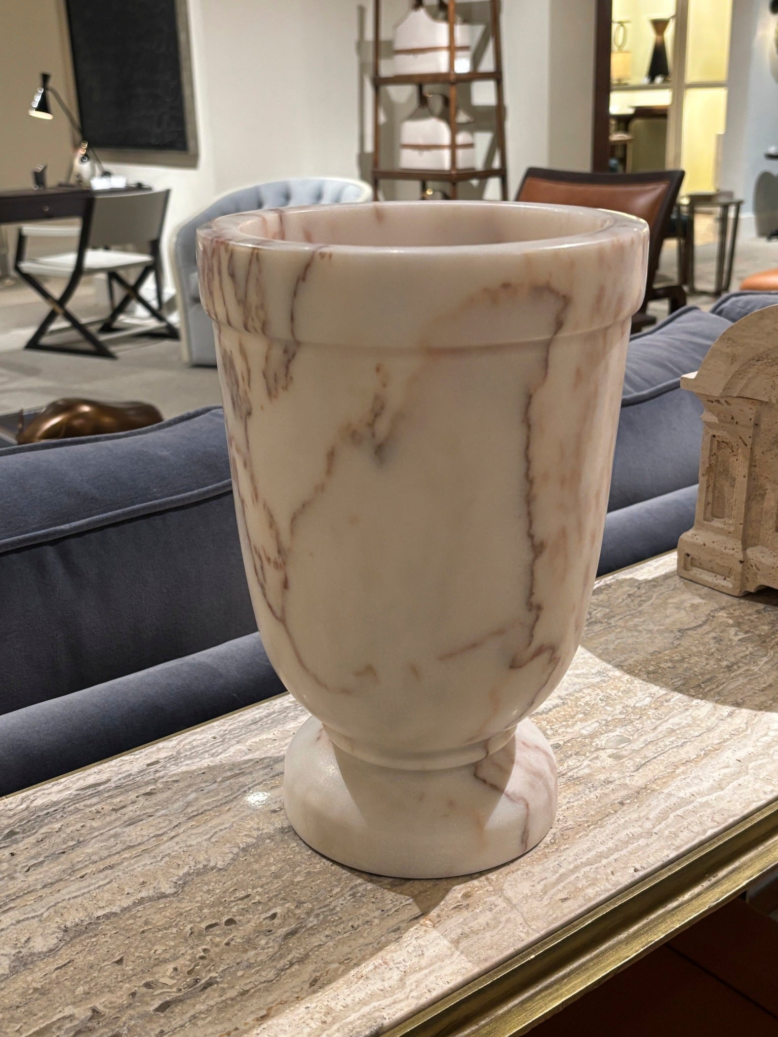 Maitland-Smith Michaelangelo Vase in White