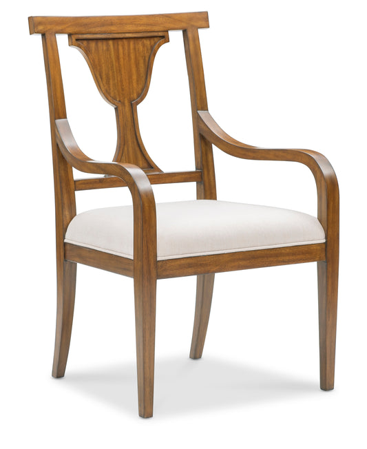 Maitland-Smith Heppleford Arm Chair in White