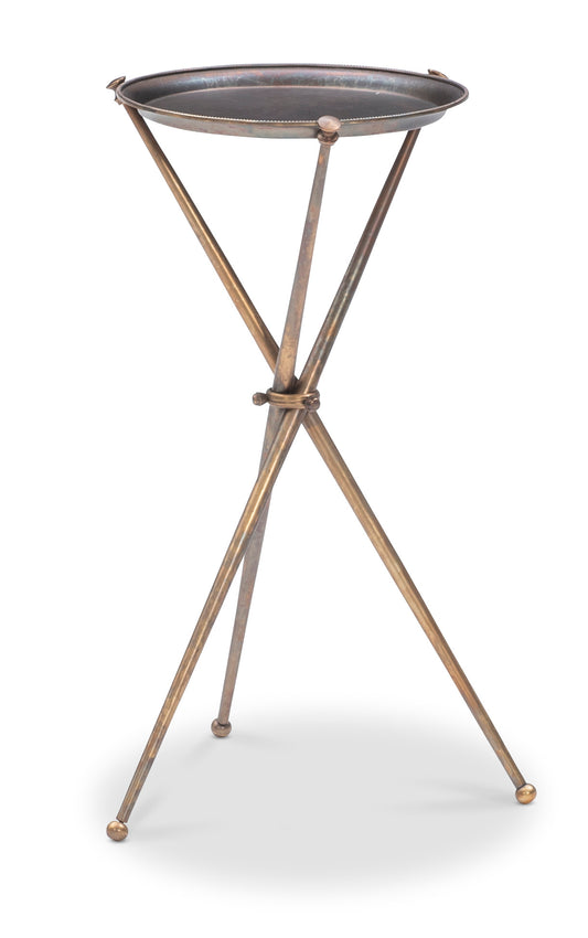 Maitland-Smith Marlowe Martini Table in Brass