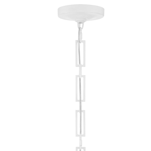 Crystorama Alston Mini Pendant Matte Black, White