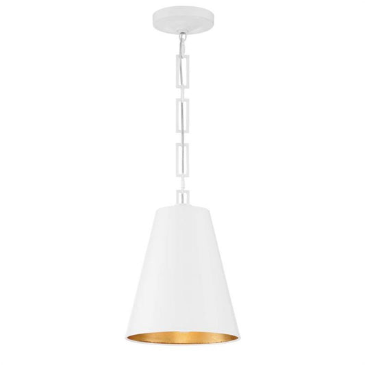 Alston 2 Light Mini Pendant - Matte Black & Antique Gold