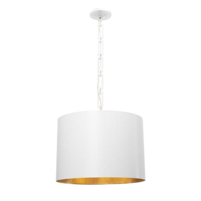 Crystorama Alston Chandelier Matte White, Antique Gold