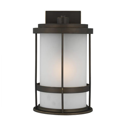 Generation Lighting Wilburn Medium One Light Outdoor Wall Lantern Antique Bronze