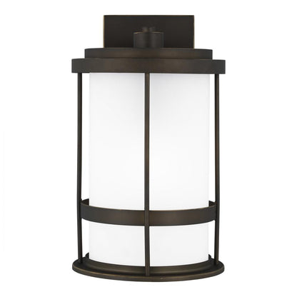 Generation Lighting Wilburn Medium One Light Outdoor Wall Lantern Antique Bronze