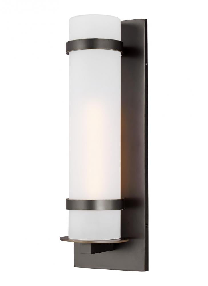 Generation Lighting Alban Large One Light Outdoor Wall Lantern Antique Bronze