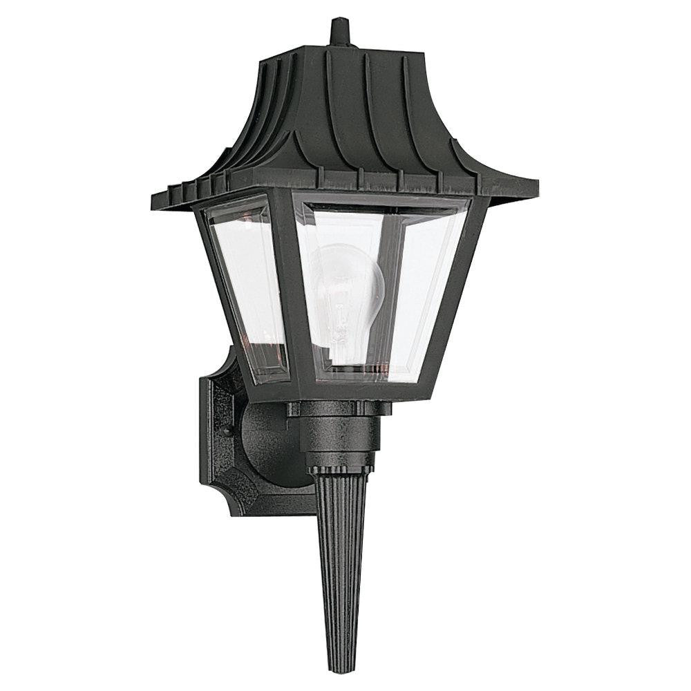 Generation Lighting One Light Outdoor Wall Lantern Black