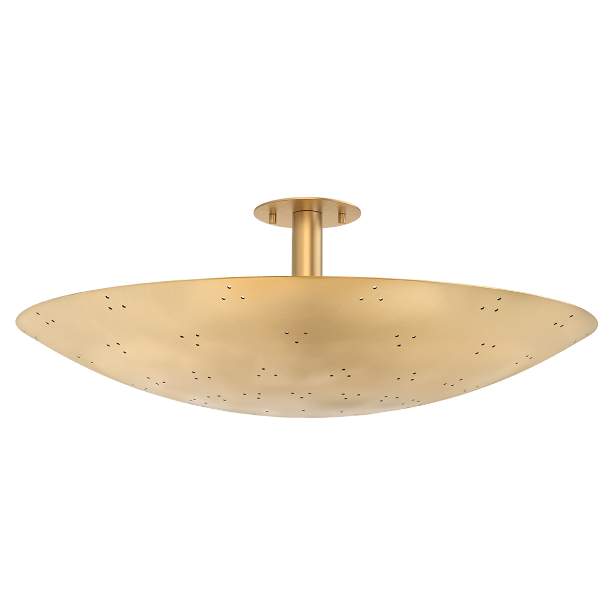 Hudson Valley Bern 28" 3-Light Flush Mount Vintage Brass