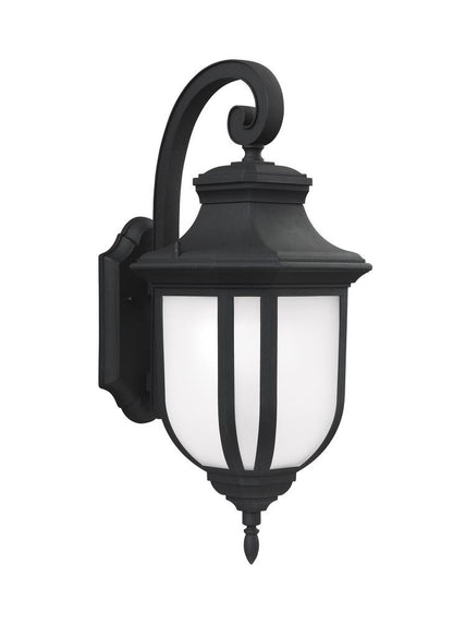 Generation Lighting Childress Large One Light Outdoor Wall Lantern Black