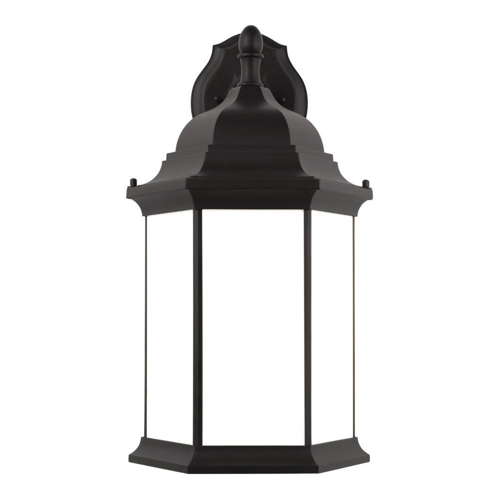 Generation Lighting Sevier Extra Large One Light Downlight Outdoor W Black
