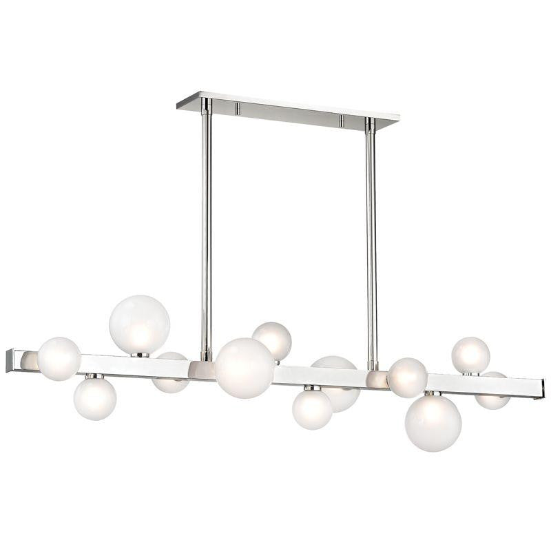 Hudson Valley Mini Hinsdale Linear Chandelier Polished Nickel