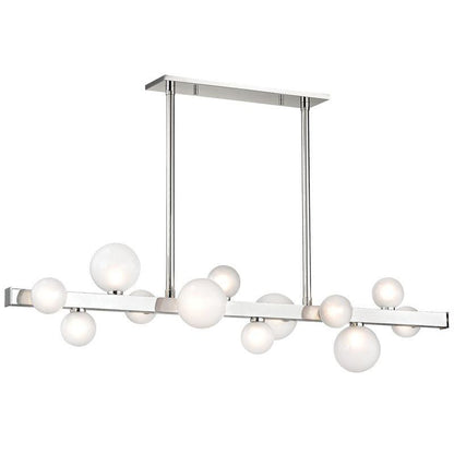 Hudson Valley Mini Hinsdale Linear Chandelier Polished Nickel