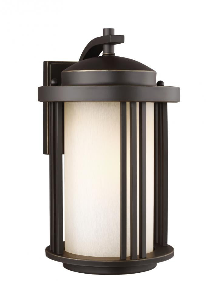 Generation Lighting Crowell Medium One Light Outdoor Wall Lantern Antique Bronze