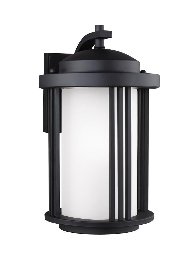 Generation Lighting Crowell Medium One Light Outdoor Wall Lantern Black