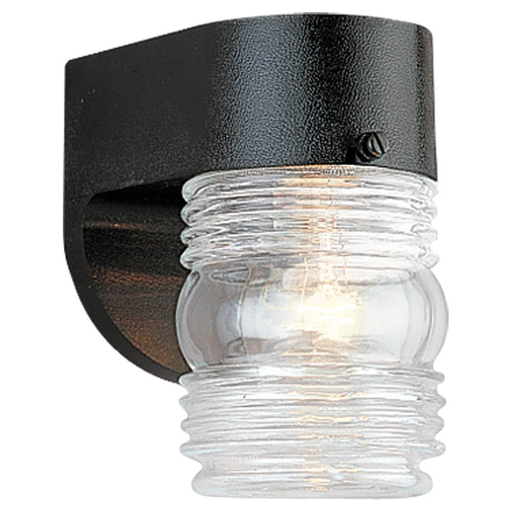 Generation Lighting One Light Outdoor Wall Lantern Black