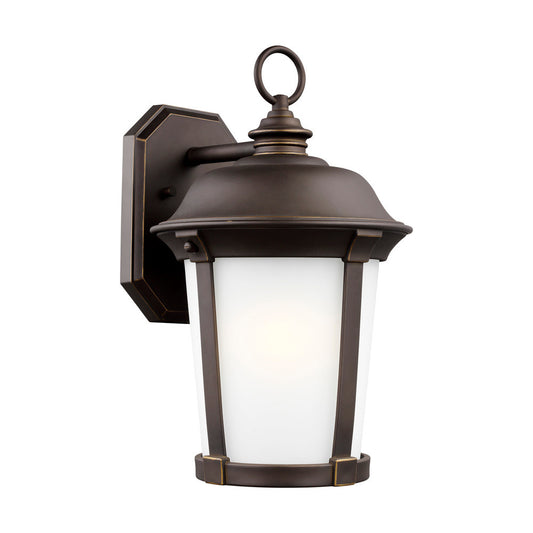Generation Lighting Calder Large One Light Outdoor Wall Lantern Antique Bronze