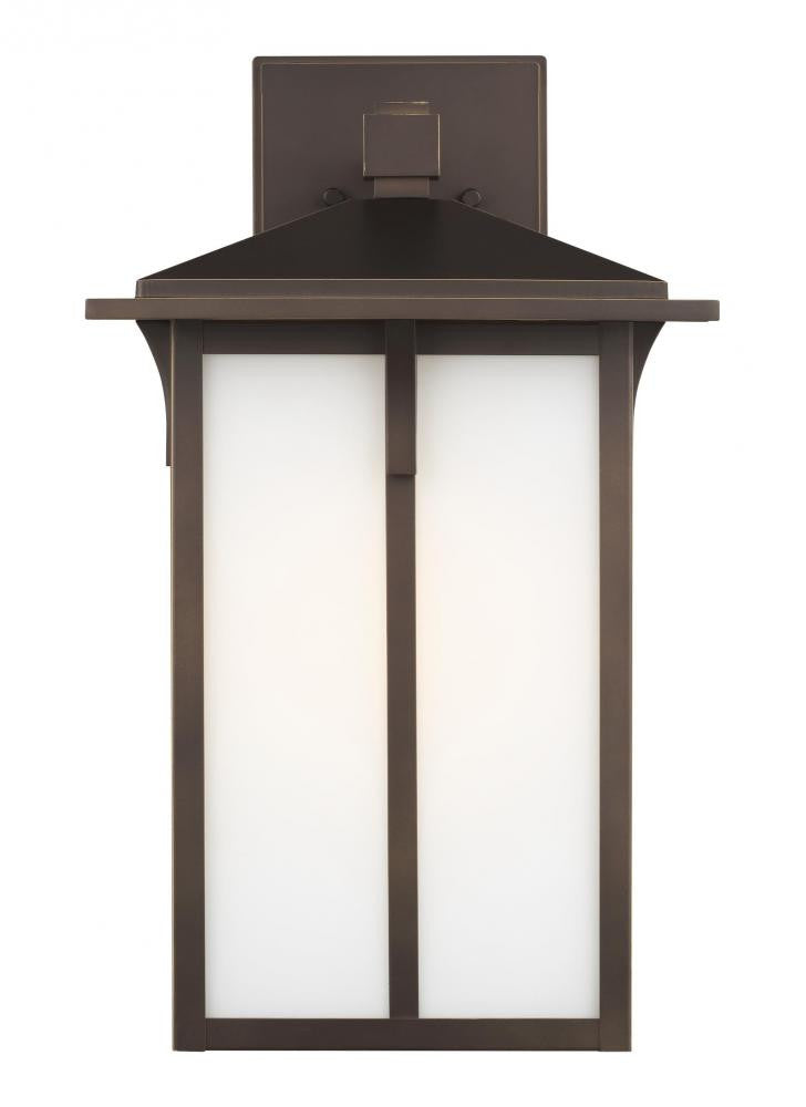 Generation Lighting Tomek Large One Light Outdoor Wall Lantern Antique Bronze