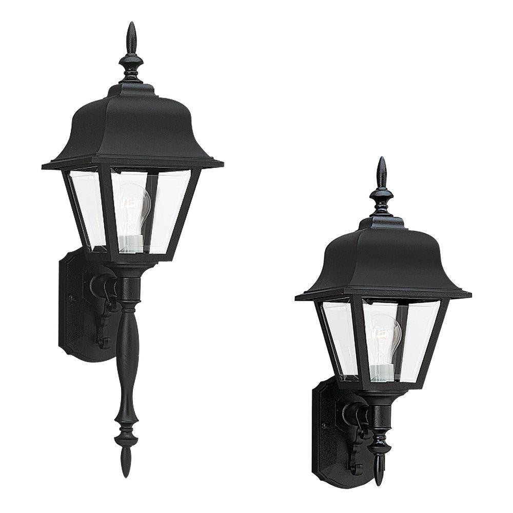 Generation Lighting One Light Outdoor Wall Lantern Black
