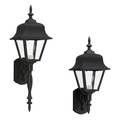 Generation Lighting One Light Outdoor Wall Lantern Black