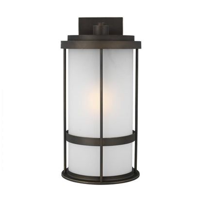Generation Lighting Wilburn Large One Light Outdoor Wall Lantern Antique Bronze