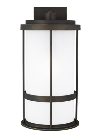 Generation Lighting Wilburn Large One Light Outdoor Wall Lantern Antique Bronze
