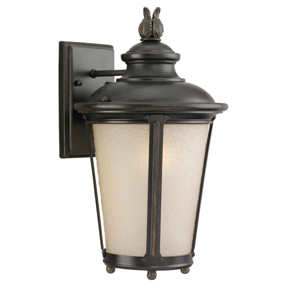 Generation Lighting Cape May Medium One Light Outdoor Wall Lantern Burled Iron