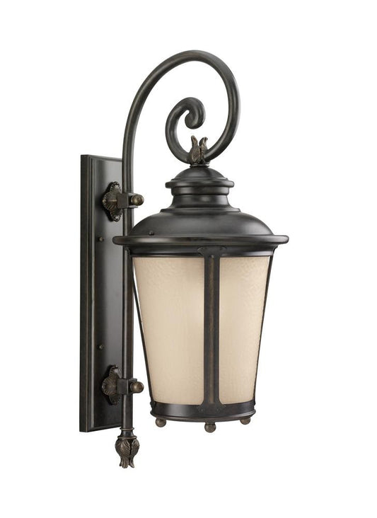 Generation Lighting Cape May Large One Light Outdoor Wall Lantern Burled Iron