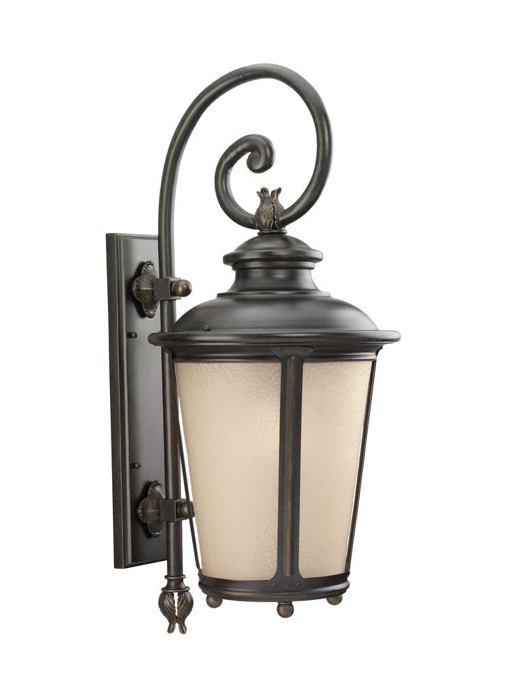 Generation Lighting Cape May Extra Large One Light Outdoor Wall Lant Burled Iron