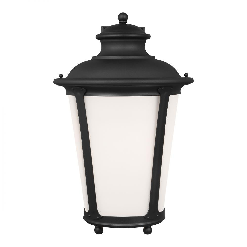 Generation Lighting Cape May Extra Large One Light Outdoor Wall Lant Black