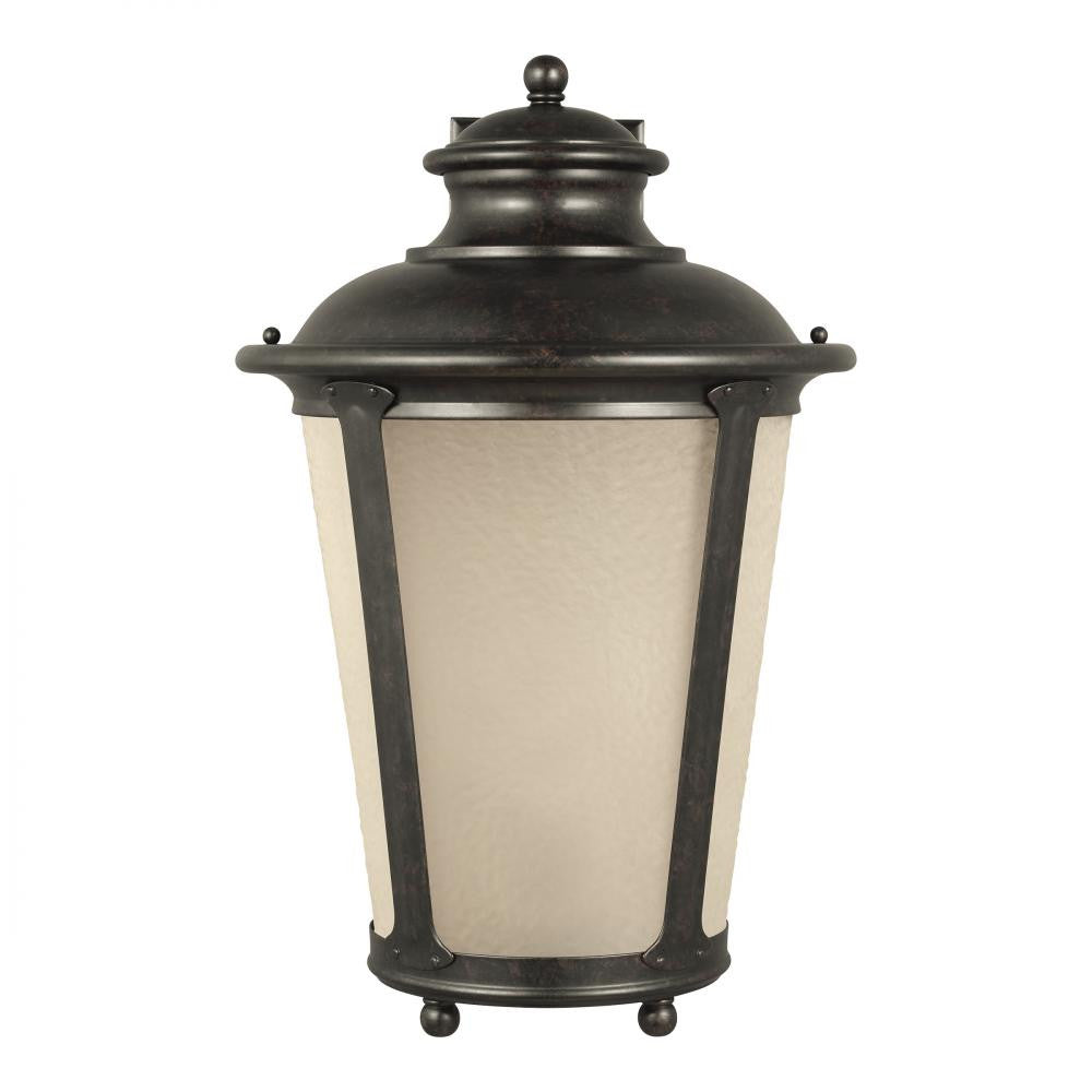 Generation Lighting Cape May Extra Large One Light Outdoor Wall Lant Burled Iron
