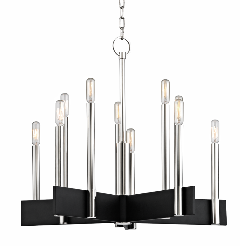 Hudson Valley Abrams Chandelier Polished Nickel
