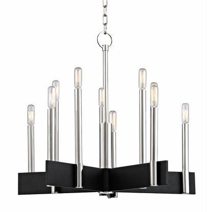 Hudson Valley Abrams Chandelier Polished Nickel