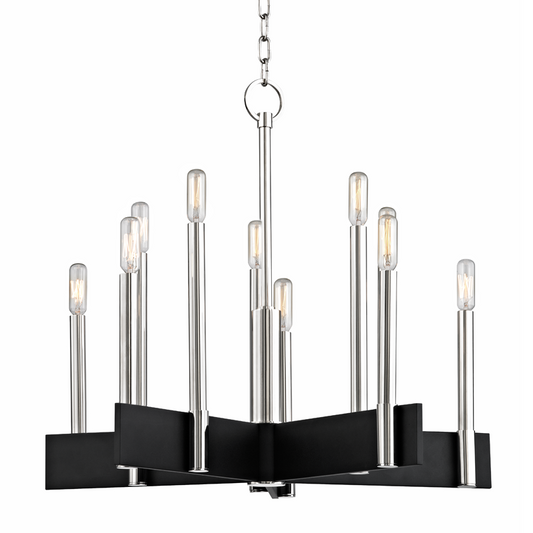 Hudson Valley Abrams Chandelier Polished Nickel