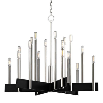 Hudson Valley Abrams Chandelier Polished Nickel