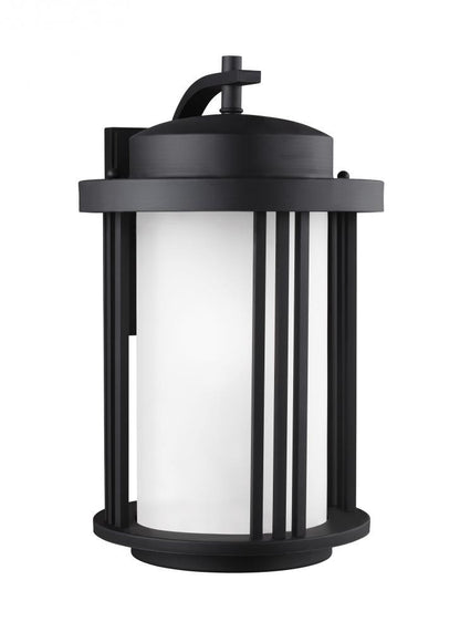 Generation Lighting Crowell Large One Light Outdoor Wall Lantern Black