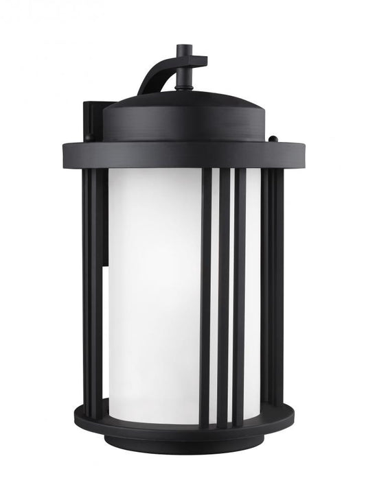 Generation Lighting Crowell Large One Light Outdoor Wall Lantern Black