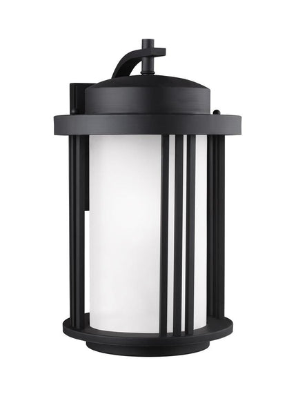 Generation Lighting Crowell Large One Light Outdoor Wall Lantern Black