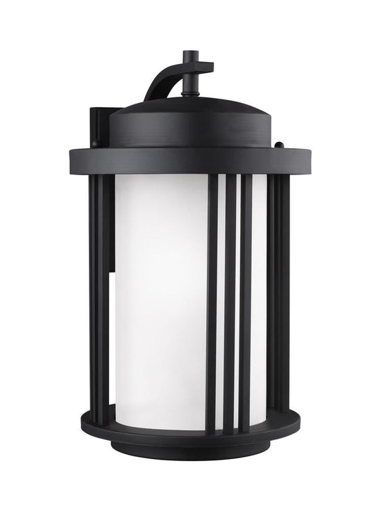 Generation Lighting Crowell Large One Light Outdoor Wall Lantern Black
