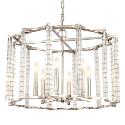 Crystorama Carson Chandelier Polished Nickel