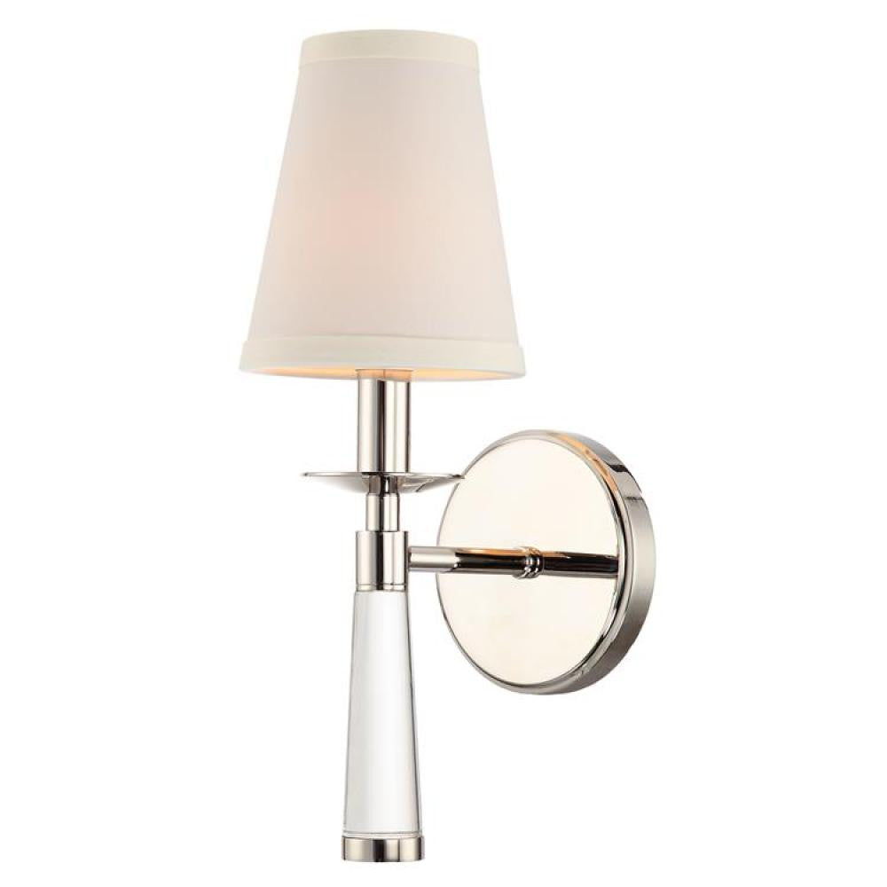 Crystorama Baxter Wall Sconce Polished Nickel