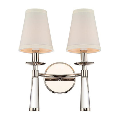 Crystorama Baxter Wall Sconce Polished Nickel