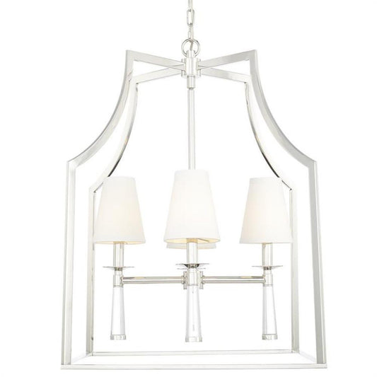 Crystorama Baxter Chandelier Polished Nickel